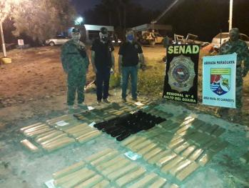 SENAD encontró más de 100 panes de marihuana en zona ribereña